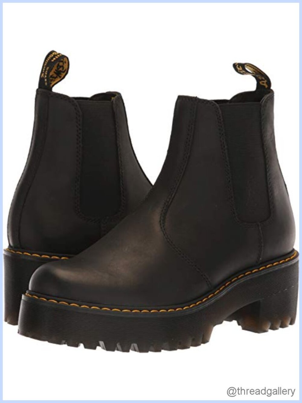 Dr. Martens Rometty Leather Heeled Chelsea Boot Women's Mid-Calf
